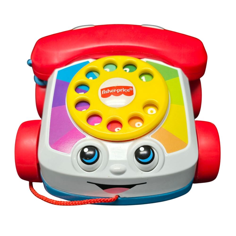 Fisher Price Chatter Pull String Telephone Toy Kids Pretend Phone